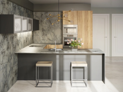 Столешница Оникс темный графит 92 фото 3