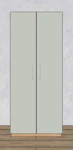 Шкаф распашной Д100 Г620 В240см В1