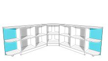 Стеллаж модульный сборка ШС12