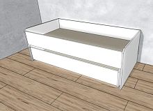 Кровать двухъярусная выдвижная Simple